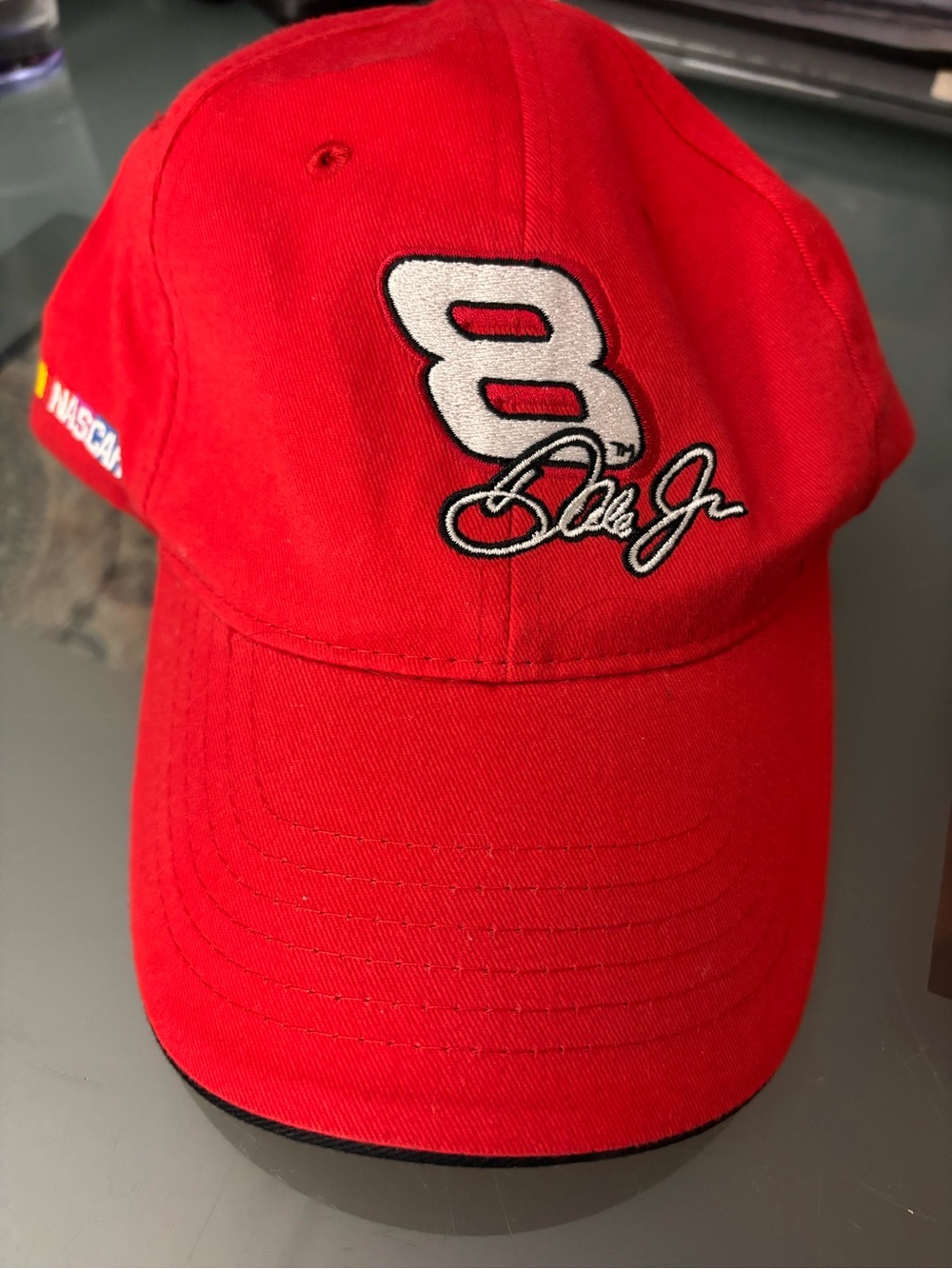 Dale Earnhardt Jr #8 NASCAR Hat | Red & Black Adjustable Baseball Cap | Vintage
